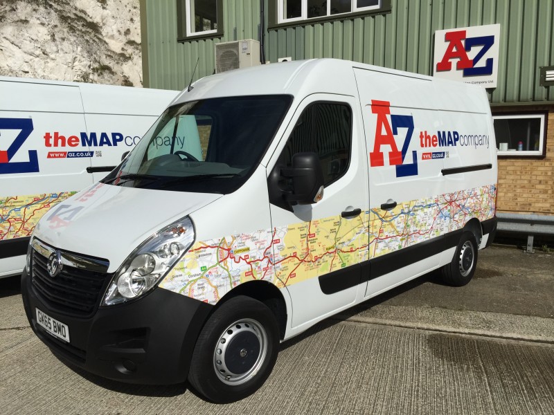 VAUXHALL MOVANO FINDING THE WAY FOR A-Z MAPS