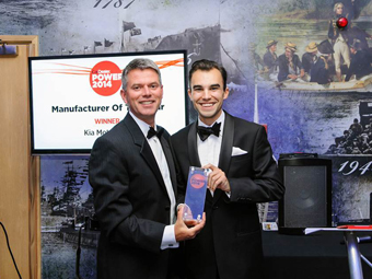 Kia voted Best Manufacturer at Car Dealer Power Awards